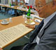 Professor Ugawa shows part of his family necrology, which dates from the end of the 19th century.